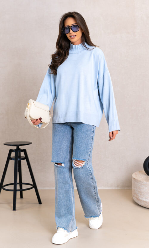 Sweter Sylwii - L/XL, Błękitny