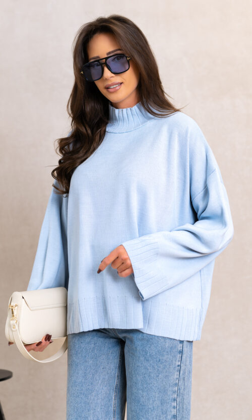 Sweter Sybillss - Błękitny, S/M