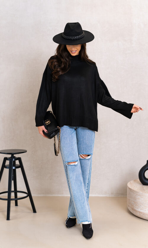 Sweter Sylwii - L/XL, Czarny