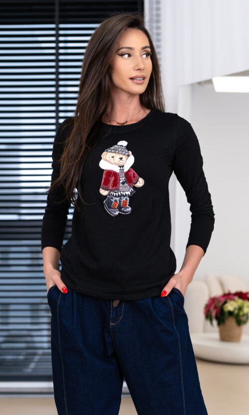 Bluzka Teodorina I - XS/S, Bordowy