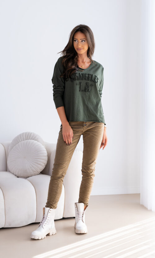 Bluza/Bluzka Fiory - Khaki, S/M