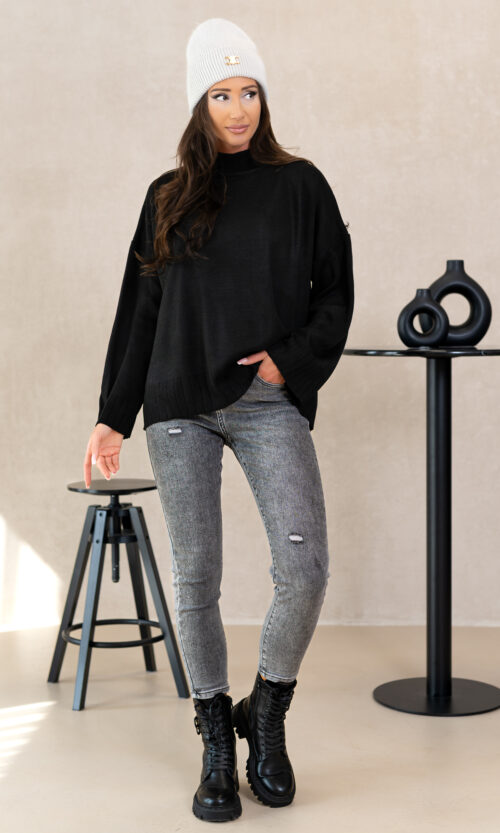 Sweter Sybillss - Czarny, S/M