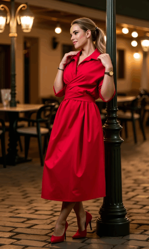 Sukienka Julie - Czerwony, S/M