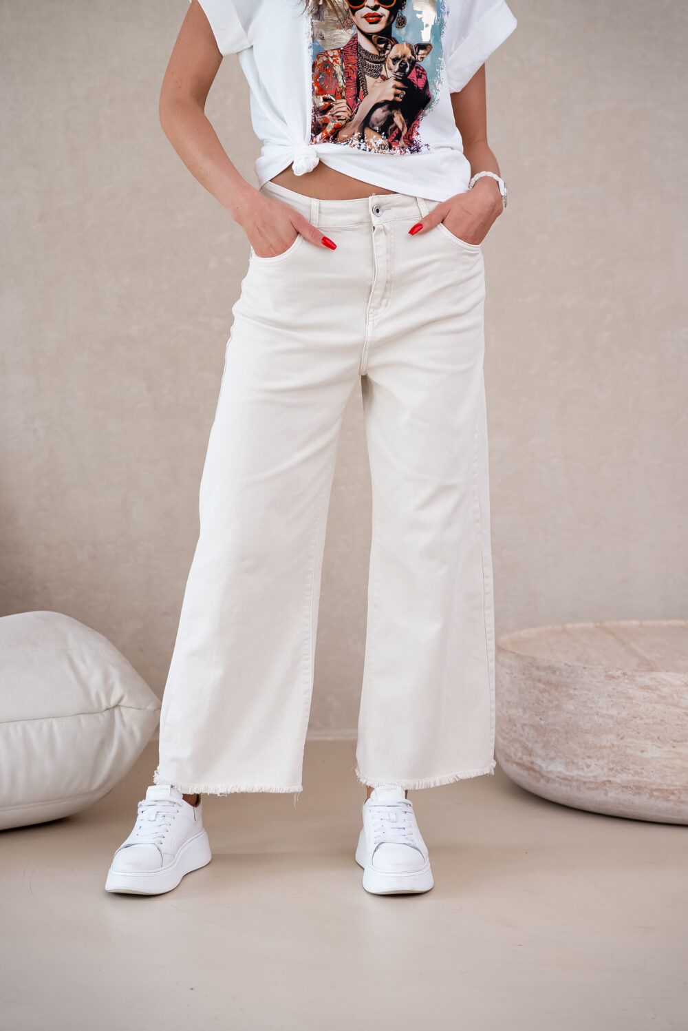 Spodnie - Jeansy Paige Anessa ADORO WIDE LEG - obrazek 4