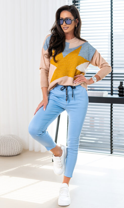 Spodnie Rock II - Błękitny, L