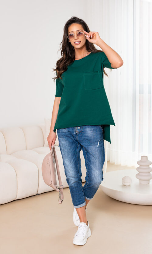 Bluzka/Tunika Bibi - XS/S, Nasycony Zielony