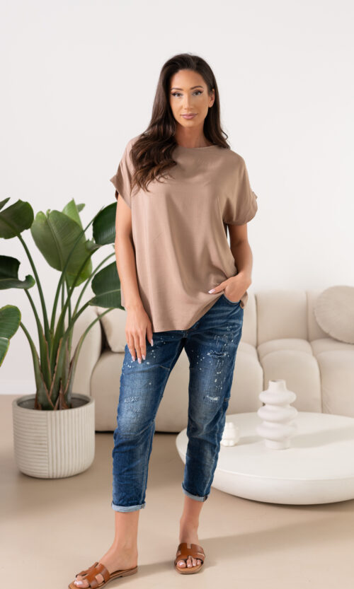 Bluzka DOLCEVITA - XS/S, Ciepły Karmel