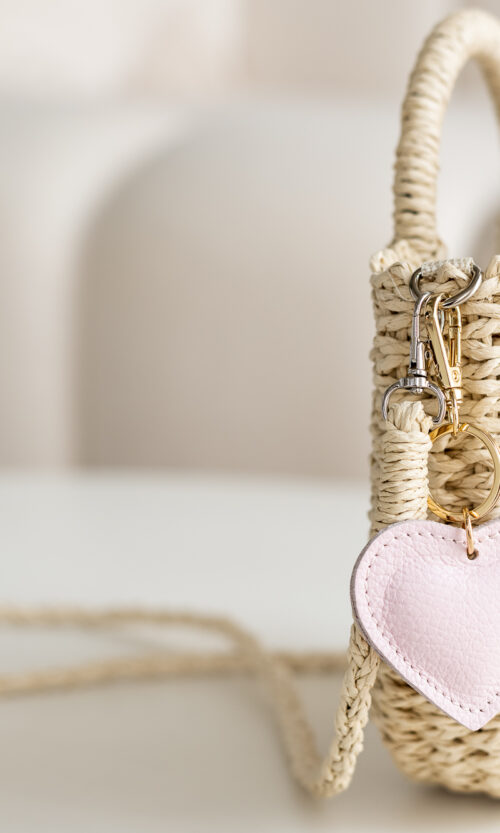 Brelok Serduszko - Beżowy