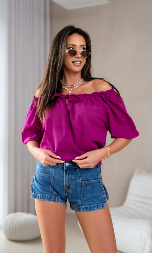 Bluzka Florenc II - XS/S, Amarant