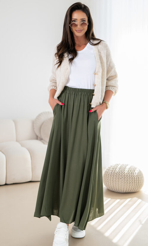 Spódnica Lalilu - Khaki, XS/S
