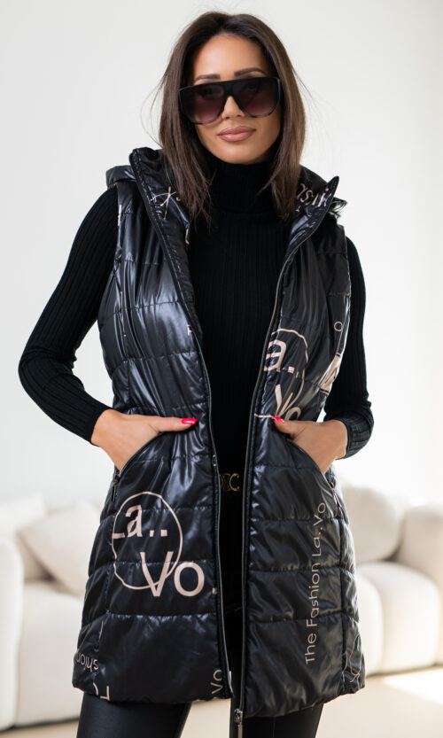 Bezrękawnik Zuzella - Czarny, L