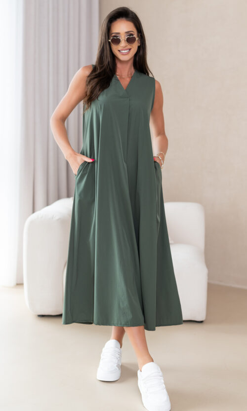 Sukienka Flogii - Khaki, XS/S