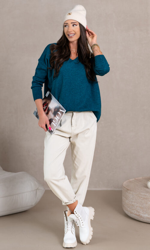 Sweter Fronda - L/XL, Morski