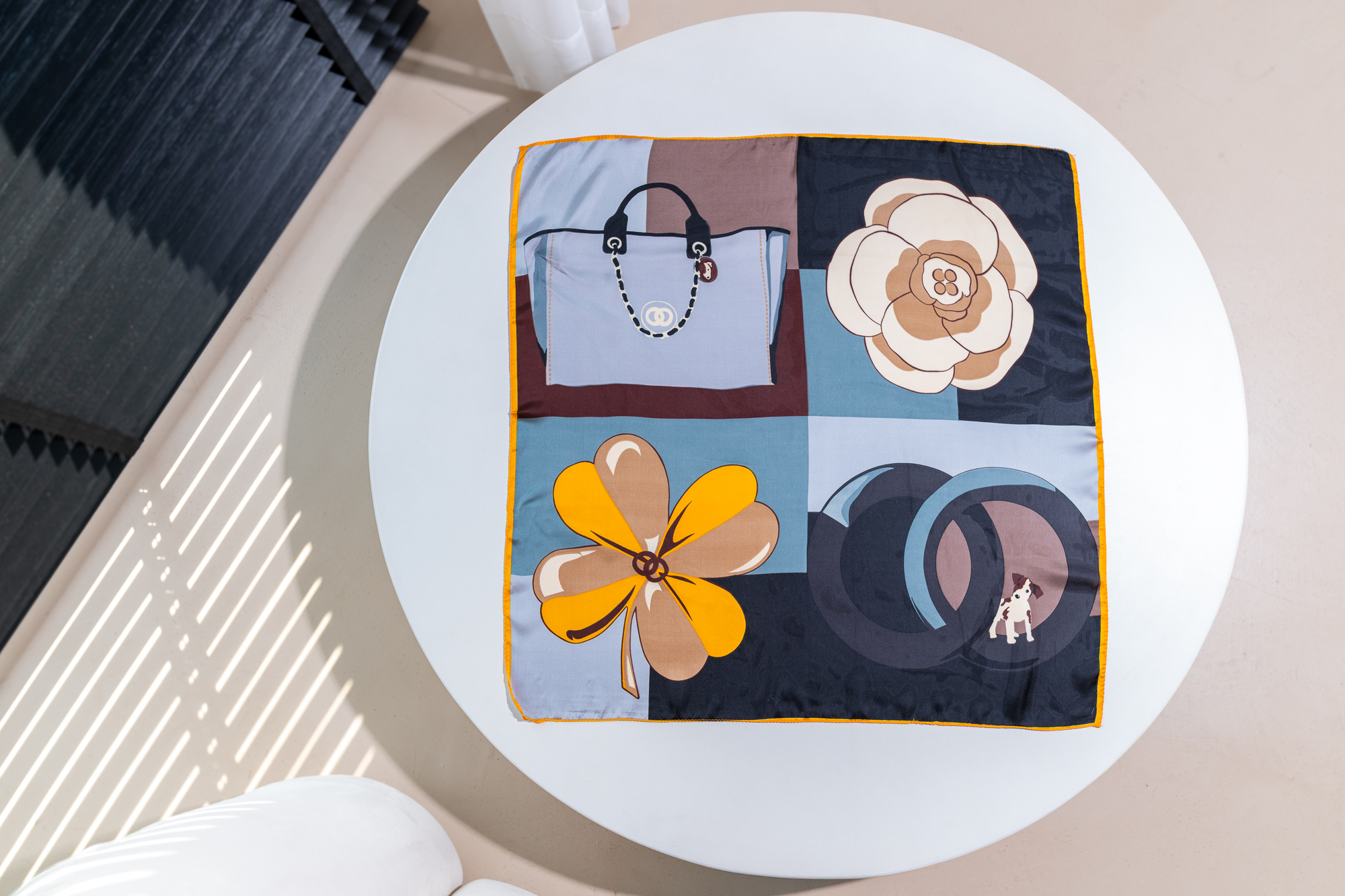 Stylowa chusta Elegancka Mix pięknych wzorów 70x70 cm - obrazek 24