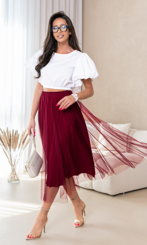 Spódnica Berreni - XS/S, Bordowy