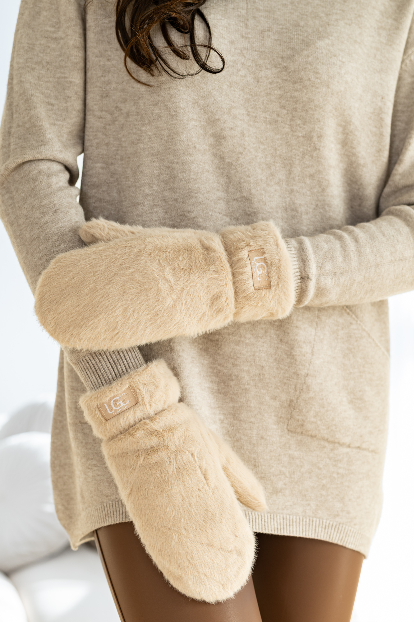 Rękawice FUTERKO GRUBE OCIEPLANE zimowe MIŚ - obrazek 13