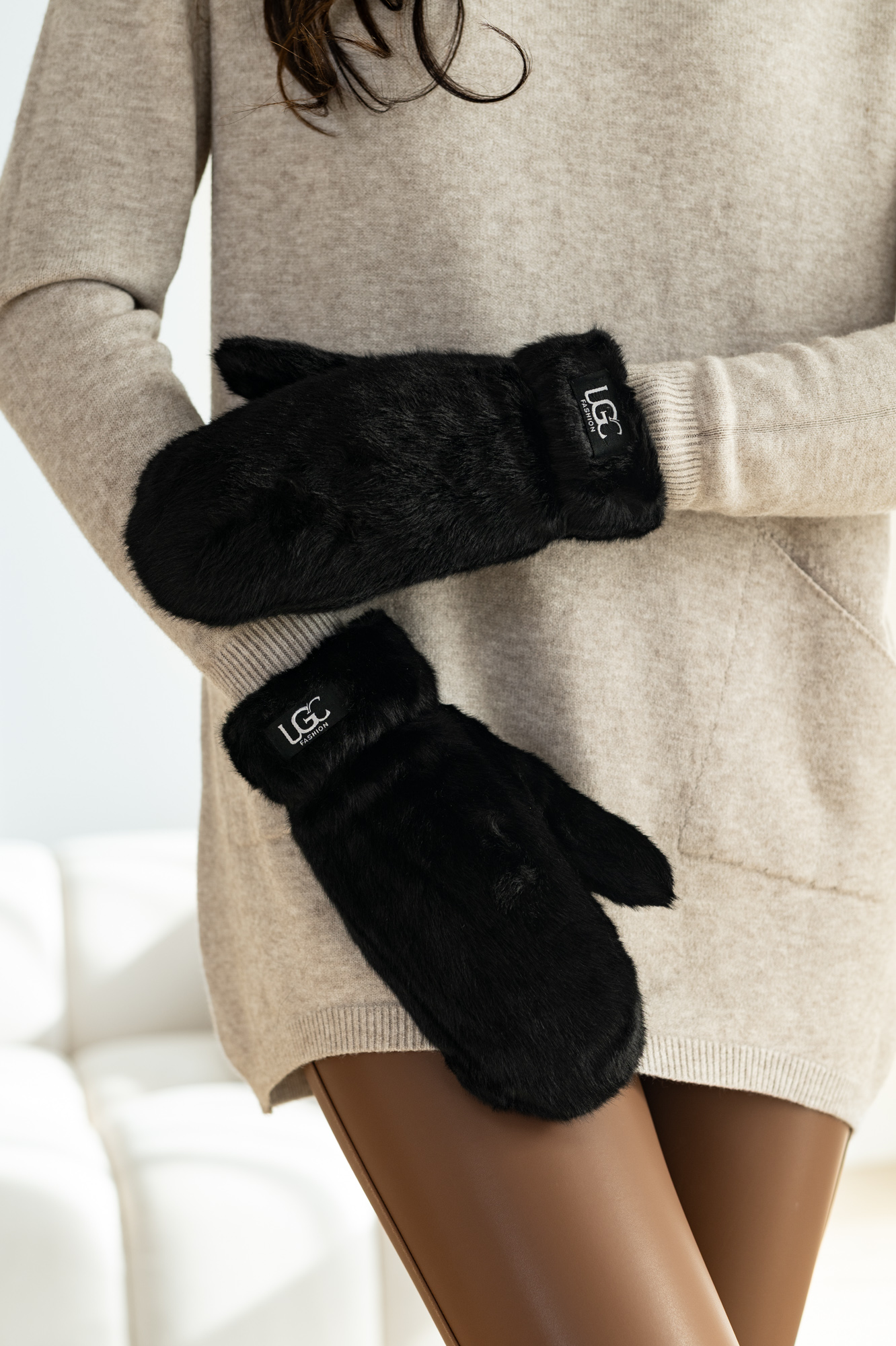 Rękawice FUTERKO GRUBE OCIEPLANE zimowe MIŚ - obrazek 9