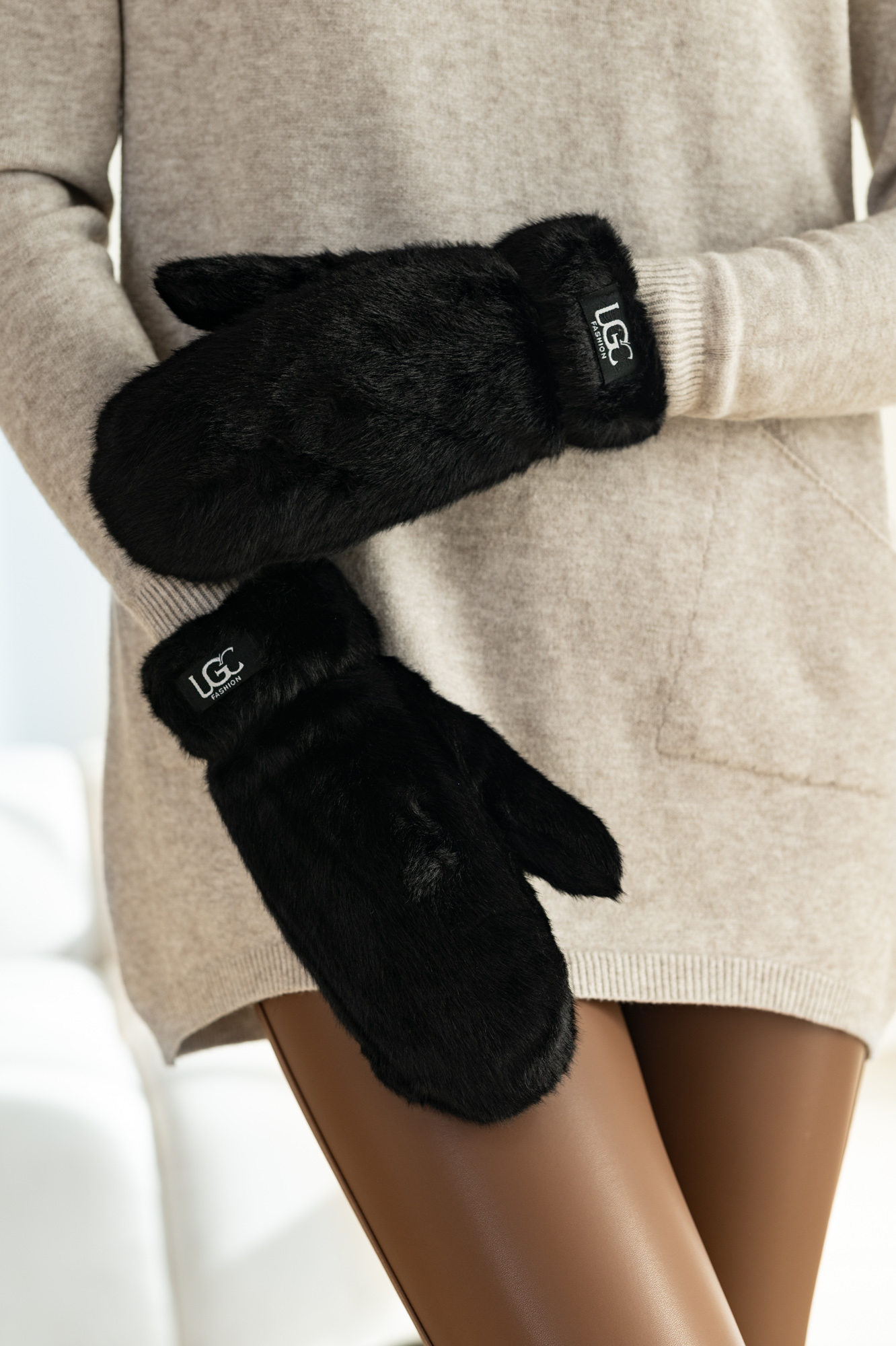 Rękawice FUTERKO GRUBE OCIEPLANE zimowe MIŚ - obrazek 8