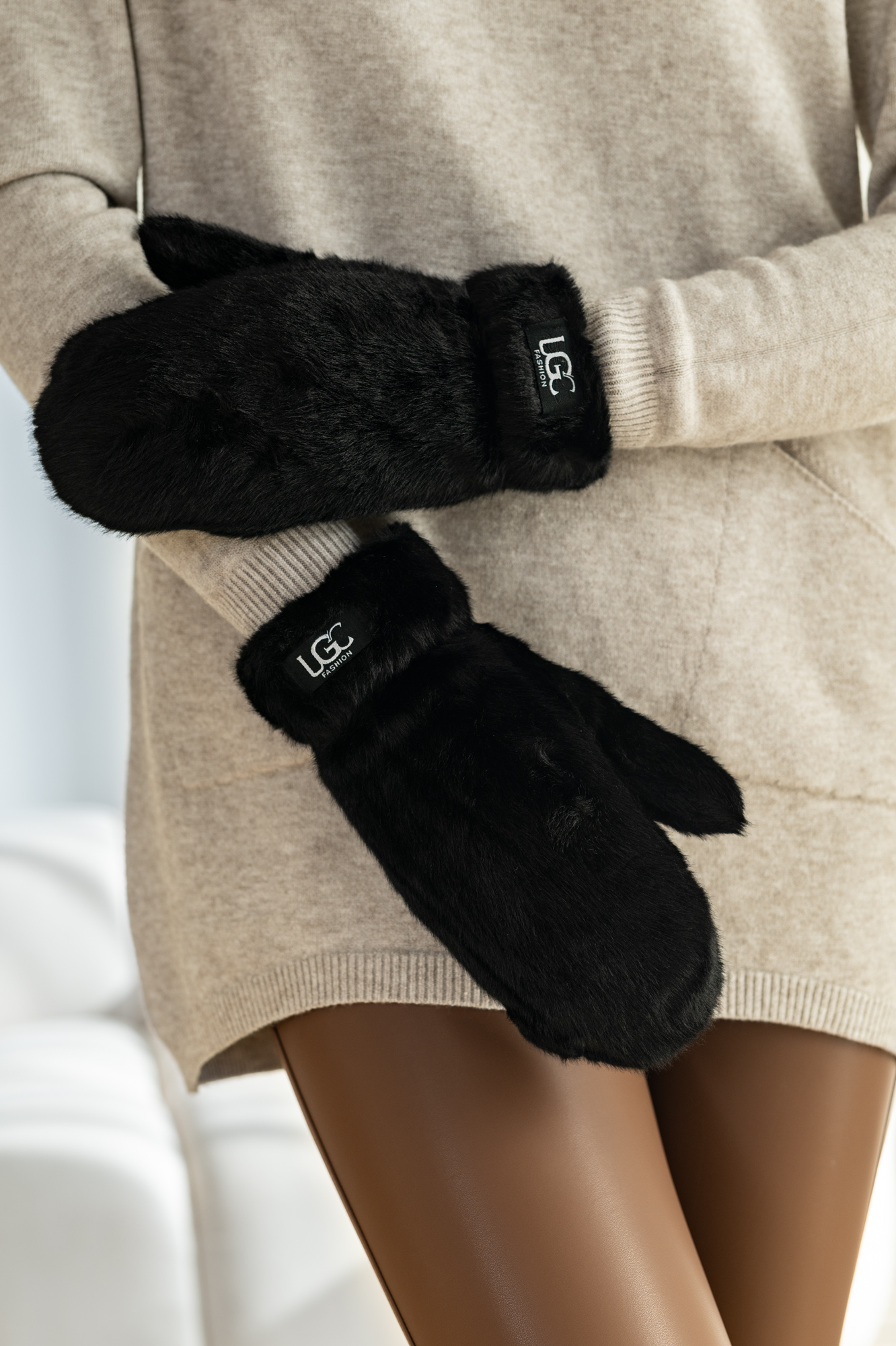 Rękawice FUTERKO GRUBE OCIEPLANE zimowe MIŚ - obrazek 7