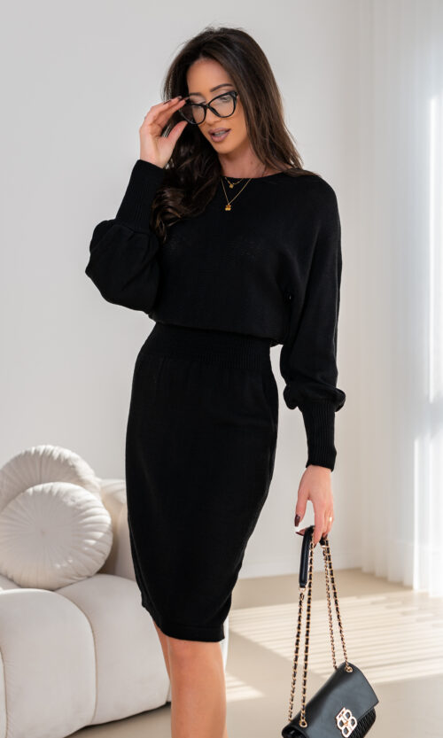 Sukienka CELINELI - Czarny, XS