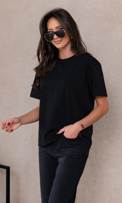 T-shirt BIBI II - XS/S, Czarny