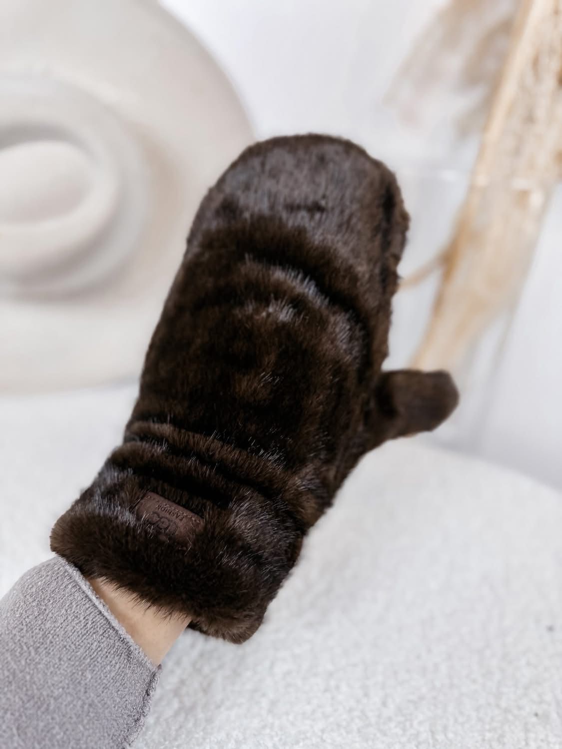 Rękawice FUTERKO GRUBE OCIEPLANE zimowe MIŚ - obrazek 5