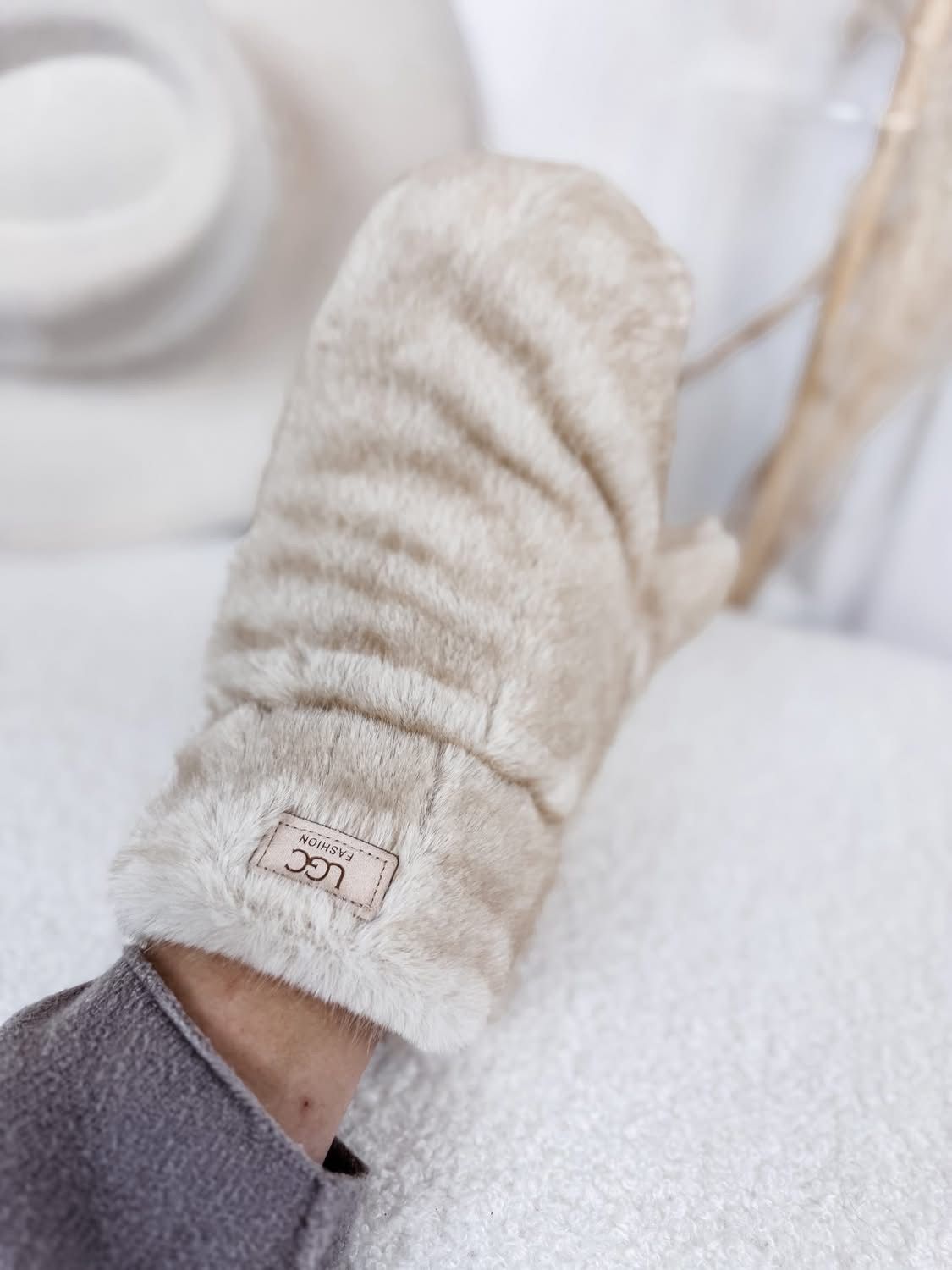 Rękawice FUTERKO GRUBE OCIEPLANE zimowe MIŚ - obrazek 2