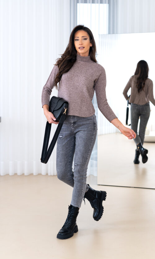 Golf Lilian - Fango (odcień brazu), S