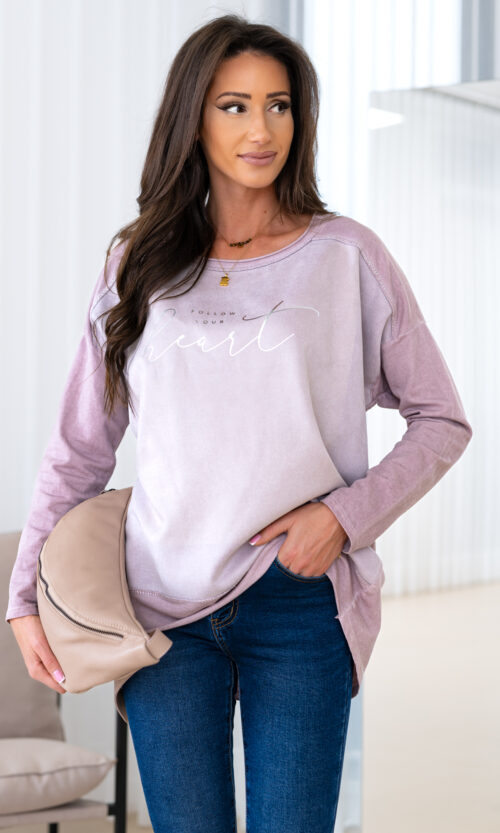 Bluzka Velveet - L/XL, Puder