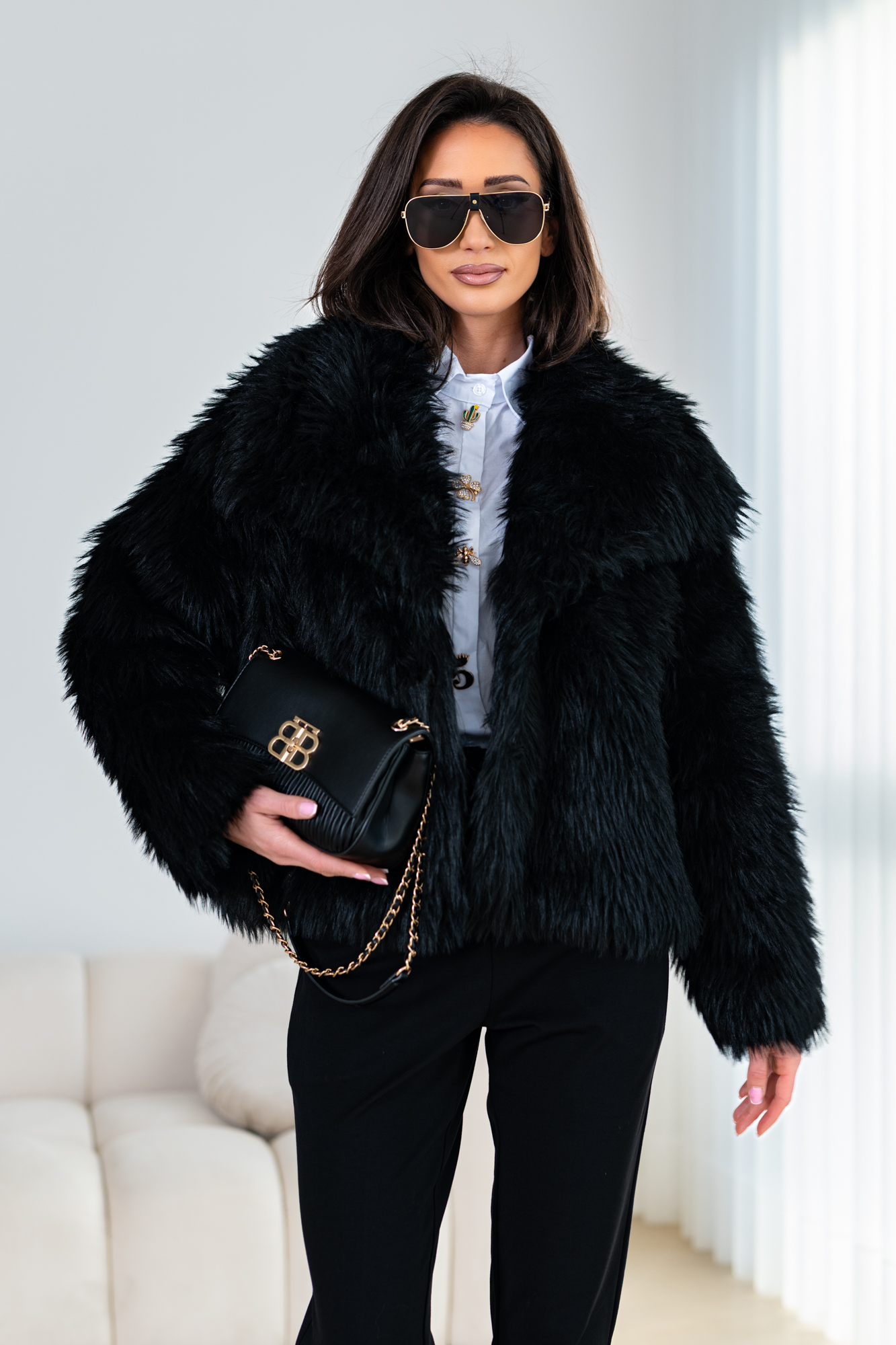 NOWOŚĆ Kurtka ze sztucznego futerka Astro Muse - obrazek 9