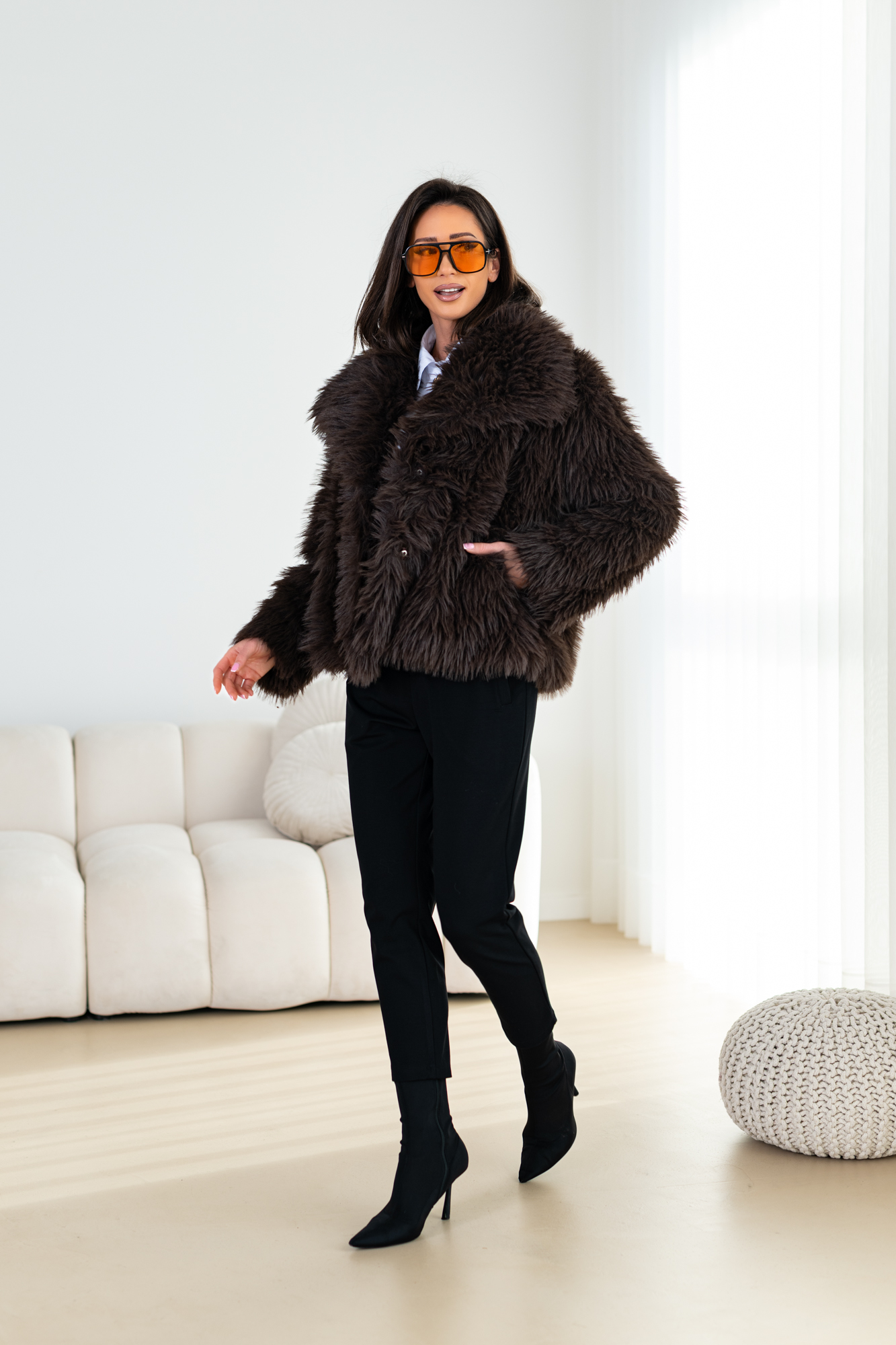 NOWOŚĆ Kurtka ze sztucznego futerka Astro Muse - obrazek 5