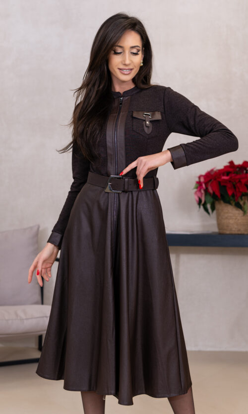 Sukienka Sophia Leather Elegance