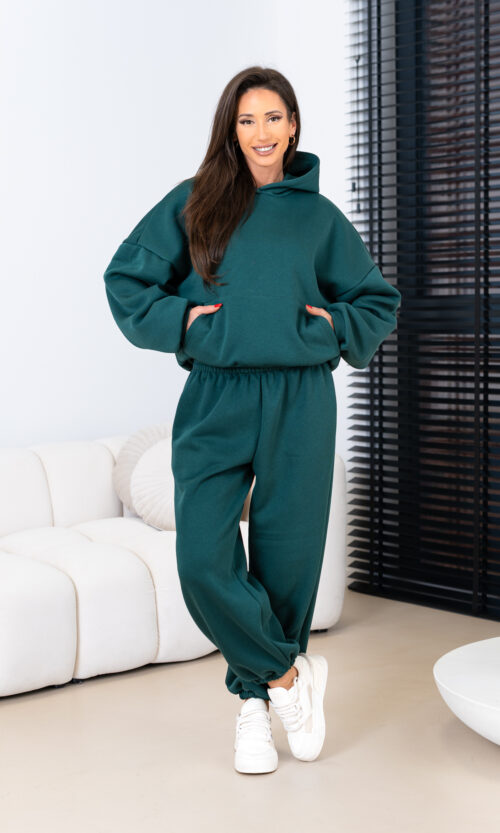 Viralowy komplet JA-MODA - XS/S, Butelkowa zieleń