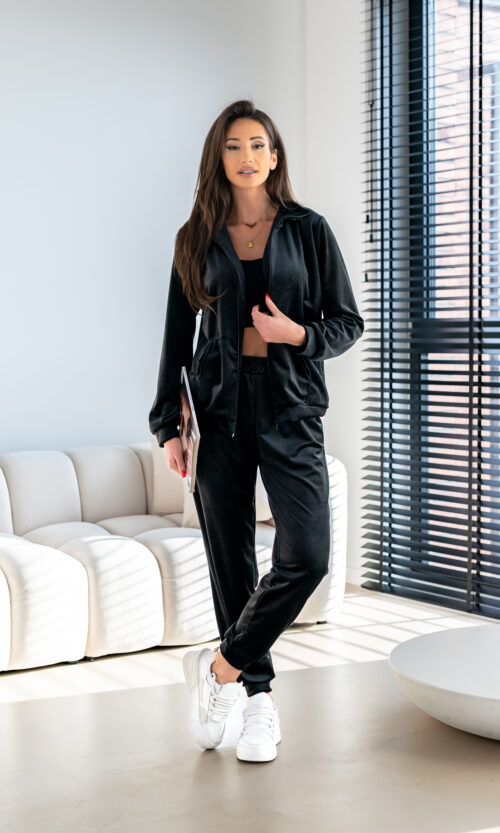 Komplet Dresowy Velvet Street II BIG - Czarny, 42