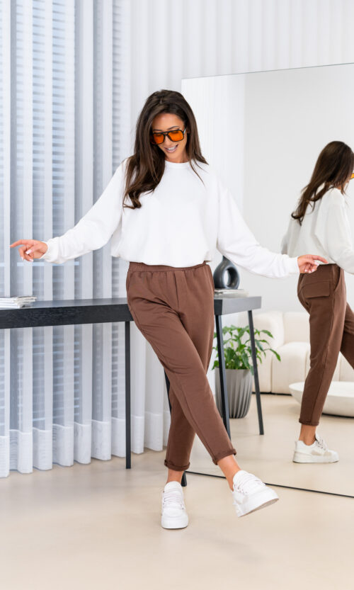 Spodnie Bibi new colors - XS/S, Mleczna czekolada