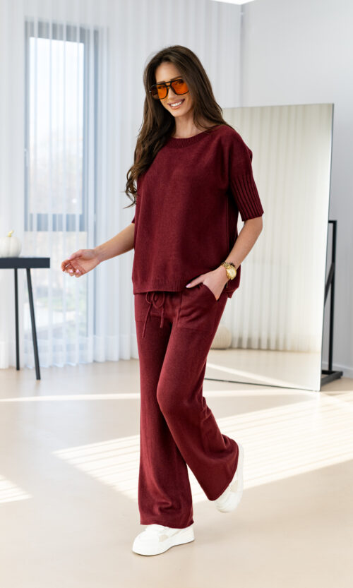 Spodnie SABINDI DUO - XS/S, Bordowy