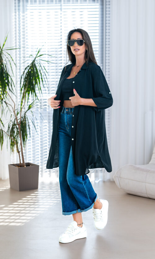 Koszula „Soft Mist” - Czarny, S/M