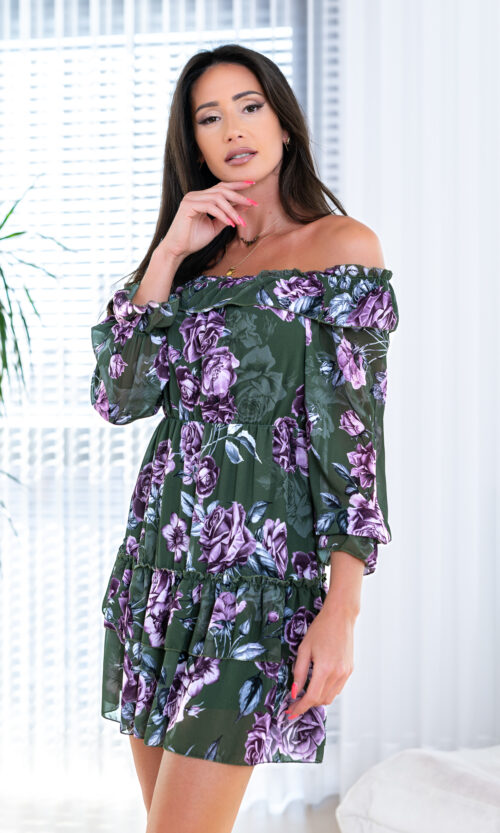 Sukienka „Wild Blossom” - Wiosenna zieleń