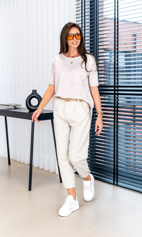 Bluzka/Tunika Bibi - XS/S, Capuccino