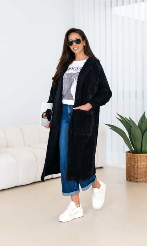 Płaszcz/Kardigan Marabill - Czarny, S/M