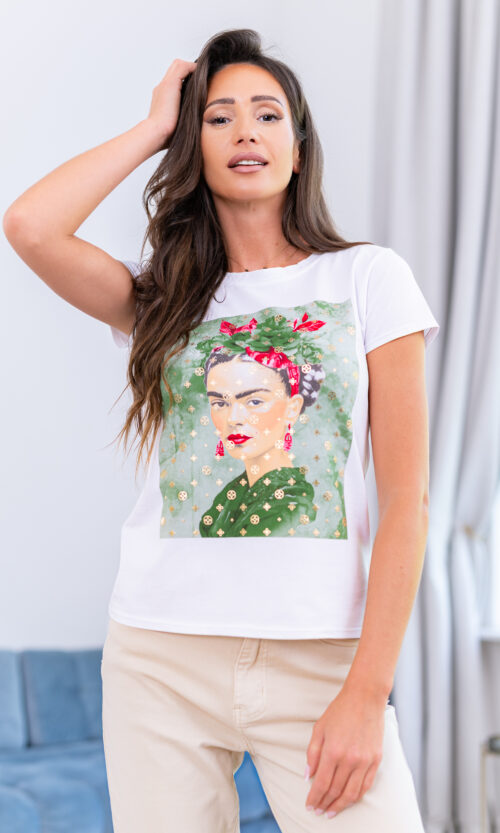 T-shirt Frida - L/XL, Zielony