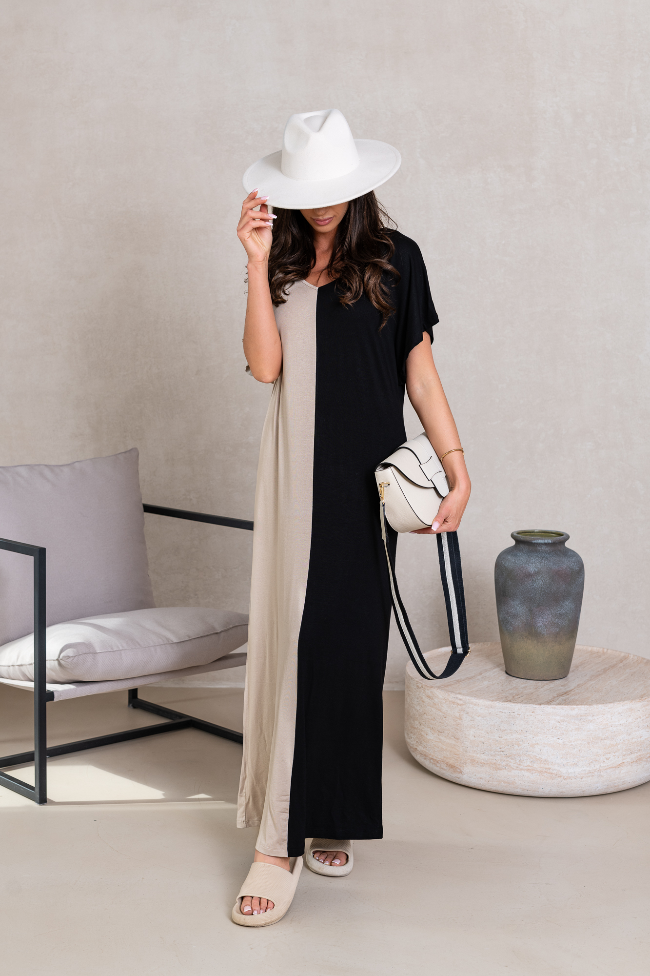 Sukienka maxi „Dual Chic” - obrazek 2