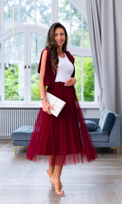 Spódnica Berreni - XS/S, Bordowy