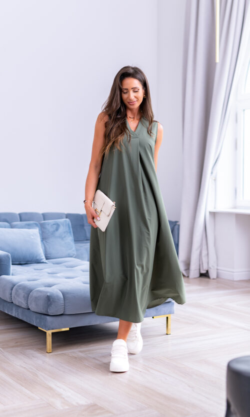 Sukienka Cecyldra - Khaki, XS/S