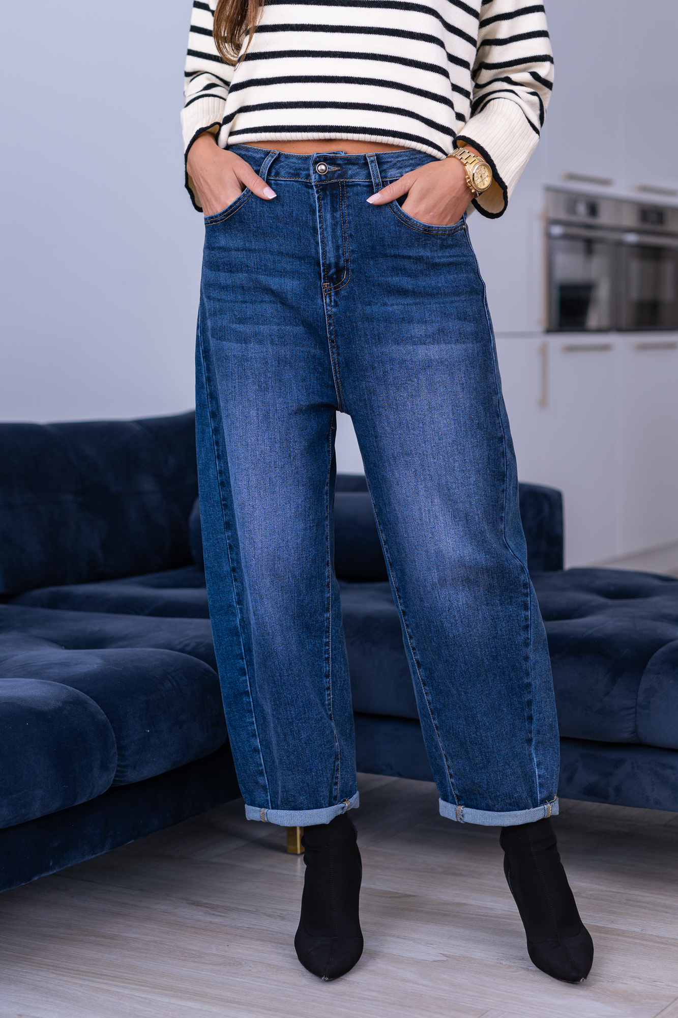 Jeansy Denim Curve Balloon Fit - obrazek 3