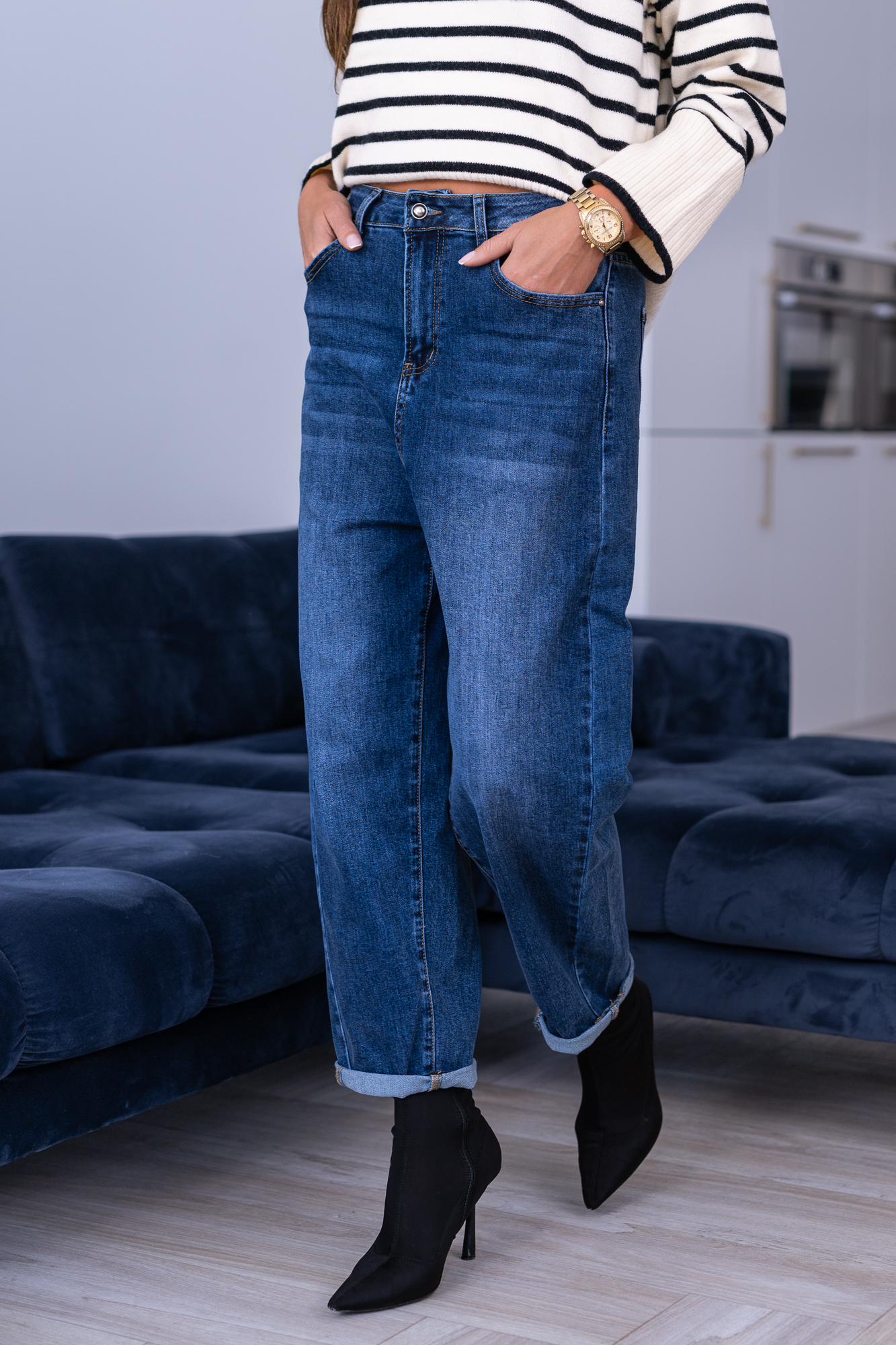 Jeansy Denim Curve Balloon Fit - obrazek 4